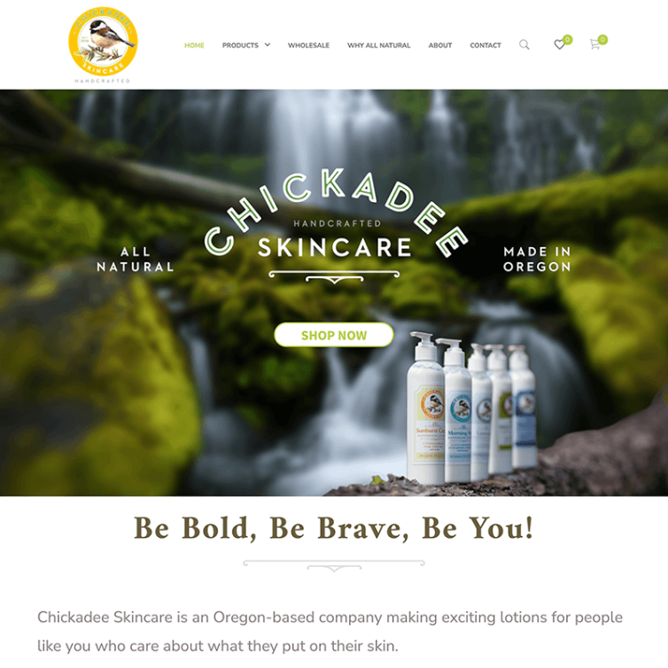 eCommerce Expansion – Chickadee Skincare